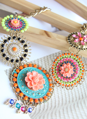 宝贝王瑞欧美外贸饰品质感花朵