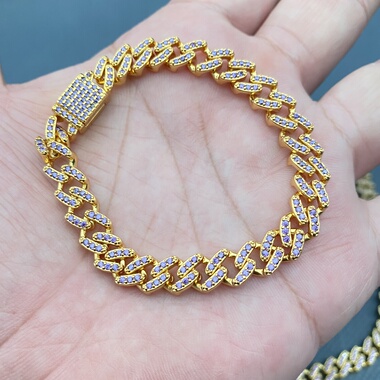 欧美外贸饰品时尚百搭个性夸张手链女多款颜色手链CH紫色手链项链