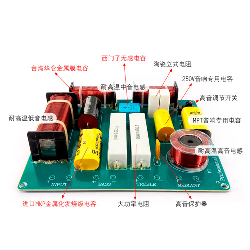 包邮音箱HIFI分频器三分频 音响高中低3路分音器 舞台DIY升级利器 - 图1