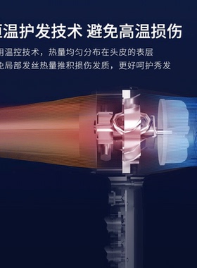 康夫2000W大功率吹风机家用发廊