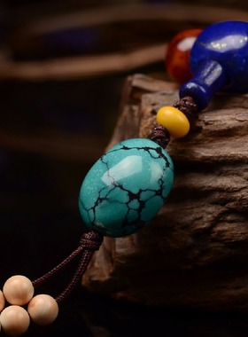 天然南红玛瑙佛珠火焰纹