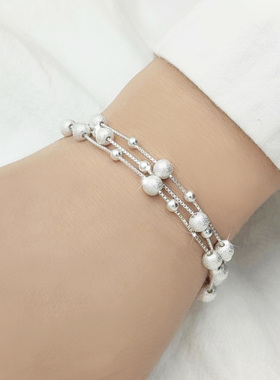 99纯银手链转运珠子手串三生三世