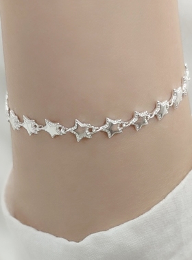 99纯银手链爱心星星手串ins小众