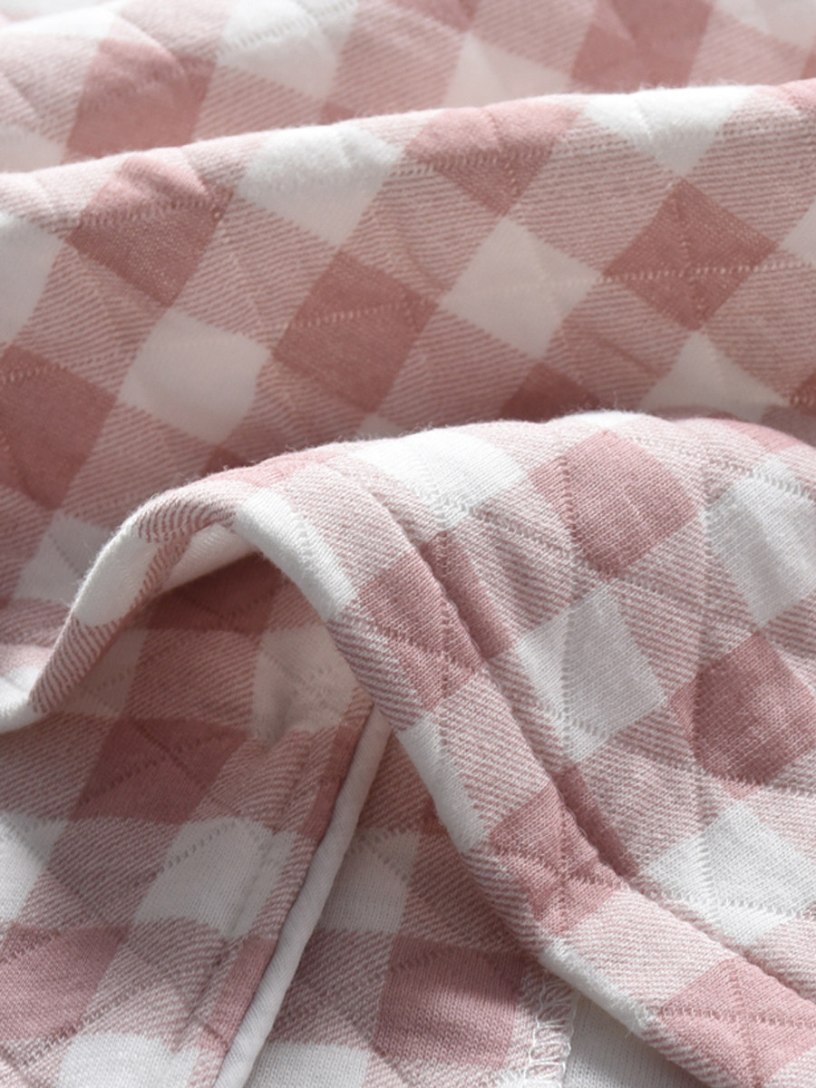 简约无印风格子睡衣男女秋冬季纯棉空气层夹棉长袖情侣家居服套装,淘宝优惠券,粉丝福利购,淘宝优惠卷