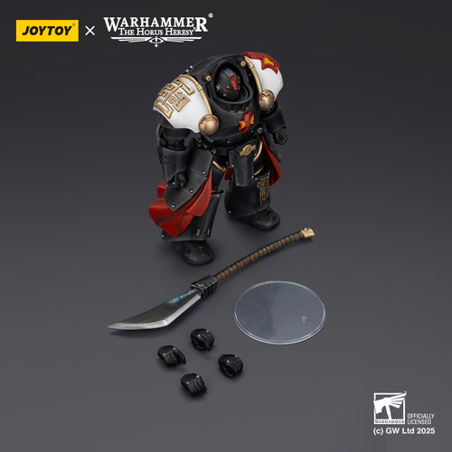 JOYTOY 暗源 1/18 战锤荷鲁斯之子 白疤军团执政官黑檀终结者兵人 - 图3