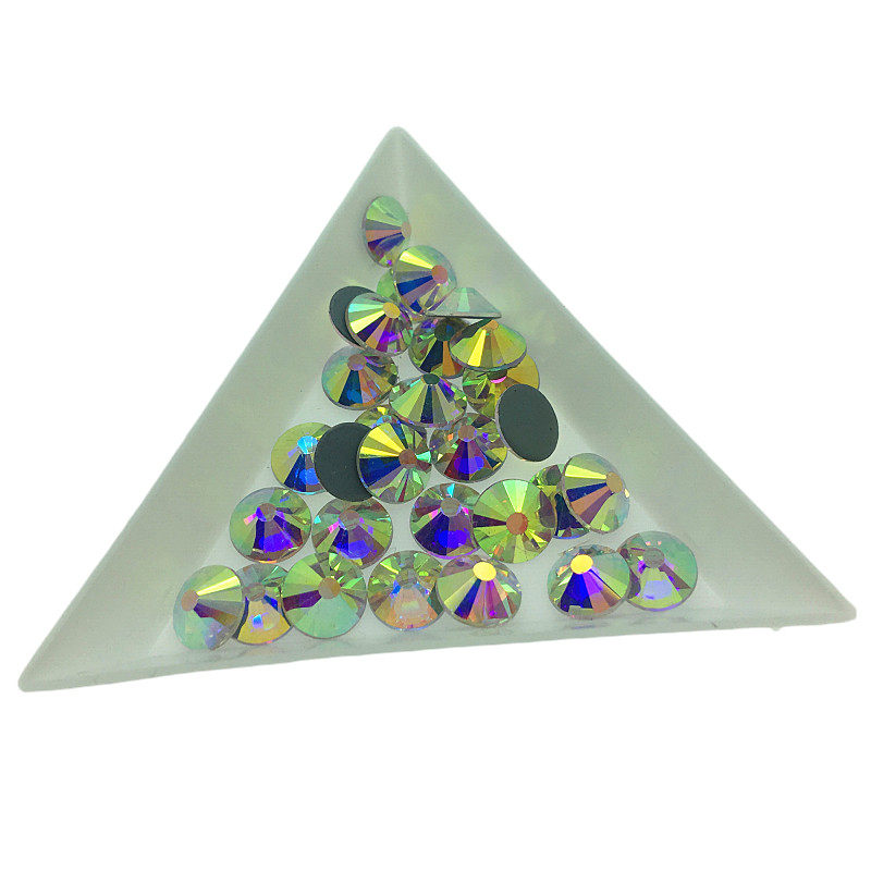 奥钻胶底AB彩烫钻玻璃圆形服装秀禾舞蹈赛服七彩美甲平底贴钻白钻,淘宝优惠券,粉丝福利购,淘宝优惠卷