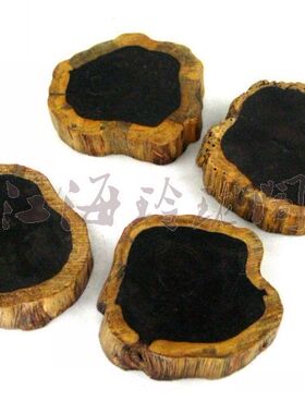 黑檀木根雕实木底座盆景工艺品