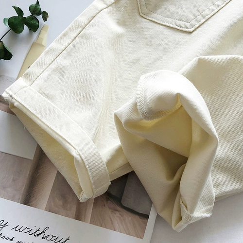 Хлопковые летние тонкие шорты для мальчиков, детские штаны, свободный крой