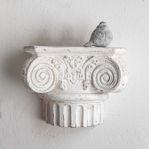 法式复古做旧浮雕乡村背景墙面玄关组合翅膀壁挂壁饰民宿墙面饰品 - 图1