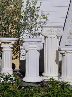 欧式罗马柱摆件落地布景底座