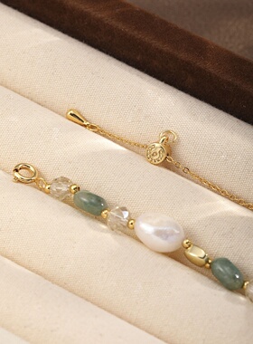 天然淡水珍珠手链女轻奢心形吊坠