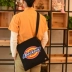 Dickies Hoàng đế in chéo chéo túi nhỏ nam thương hiệu thủy triều vai đôi đại học vải canvas túi messenger nữ - Túi của con người Túi của con người