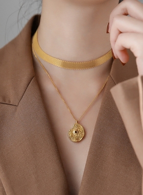 choker复古冷淡风不掉色锁骨链