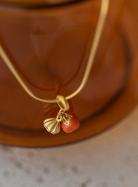 好事连连钛钢蛇骨链女项链