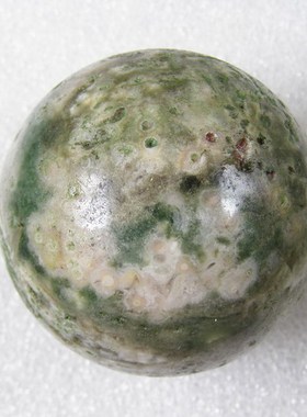 天然海洋石圆球47毫米/海洋碧玉手把件/海洋玛瑙个人饰品157克