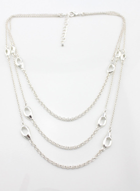 欧美小众设计多层挂饰吊坠项链