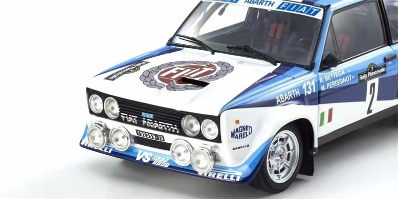 预订|Fiat 131 Abarth Pian Cavallo # 2 KYOSHO京商 1/18 车模型 - 图0