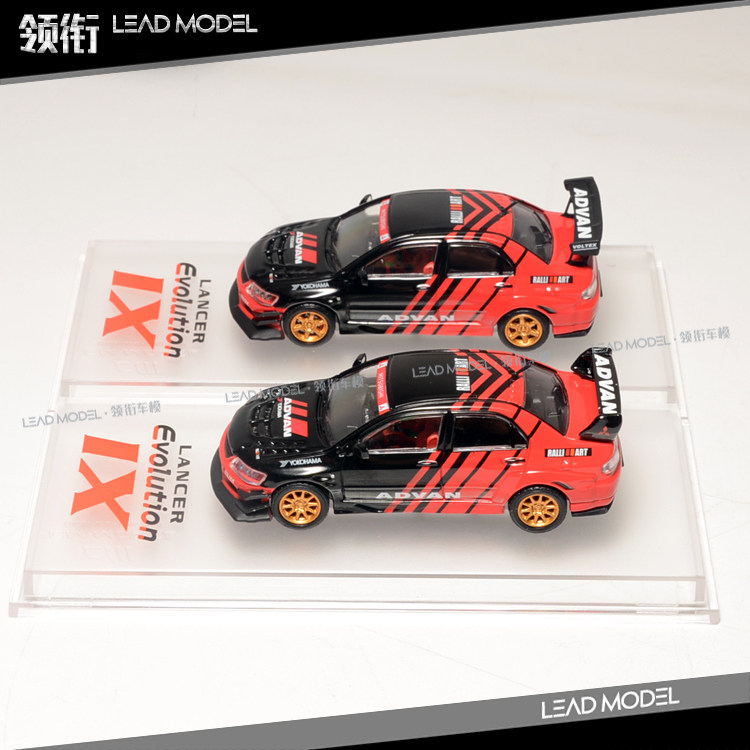 现货 Advan 三菱evo9 Ix 九代cm Model 1 64 宽体改装车模型