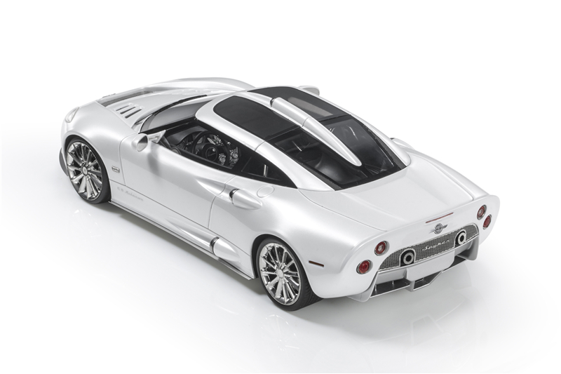 现货|世爵 Spyker C8 Aileron 金属白 TOP Marques 1/18 跑车模型 - 图0