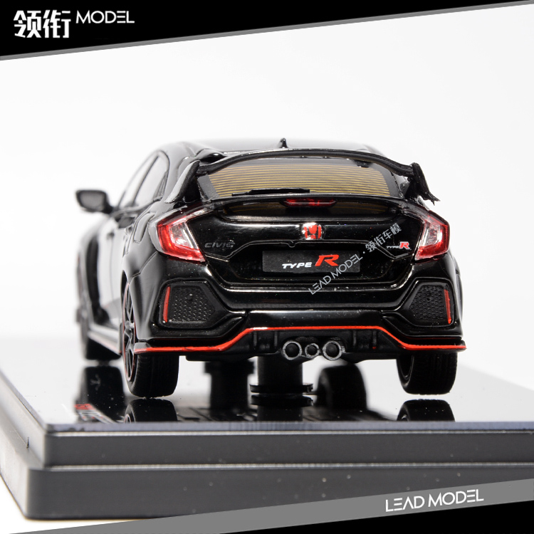 现货|TSM 1/43 本田 思域 CIVIC TYPE R FK8 黑色 车模型 - 图0