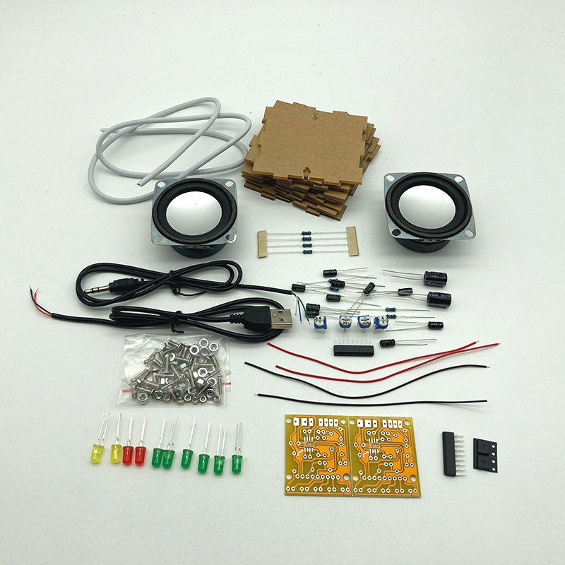小功放音响制作套件 迷你音箱 电脑音箱DIY制作散件 实训电子套件,淘宝优惠券,粉丝福利购,淘宝优惠卷