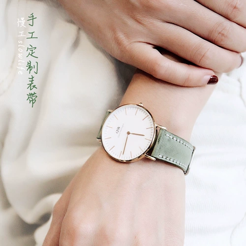 Универсальный импортный кожаный ремешок для часов подходит для мужчин и женщин ручной работы, Италия, из натуральной кожи