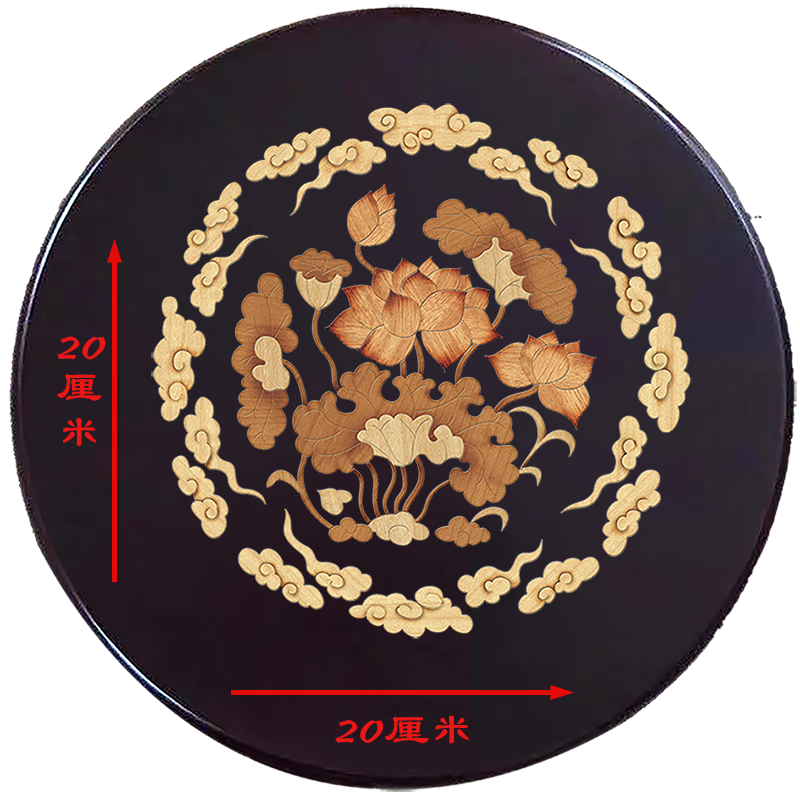 水移画仿螺钿贴纸家具琴凳遮丑翻新装饰贴画古典美女图景德镇磁盘,淘宝优惠券,粉丝福利购,淘宝优惠卷