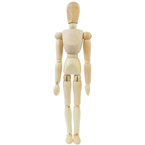 【男女木头人模型】小木人木偶人人体模型美术绘画漫画人偶 30cm - 图3