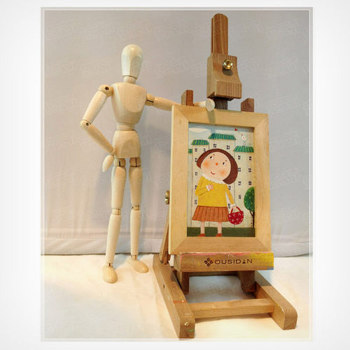 【男女木头人模型】小木人木偶人人体模型美术绘画漫画人偶 30cm - 图2