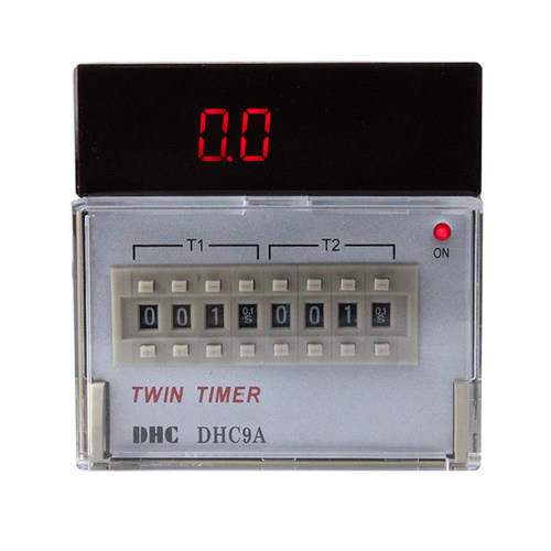 温州大华TWIN TIMER DHC9A 双设定时间继电器 两组通电延时可循环 - 图0