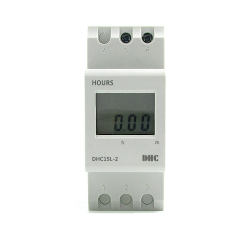 温州大华DHC15L累时器999999h59m累计时间HOURS DHC15L-2导轨安装 - 图3