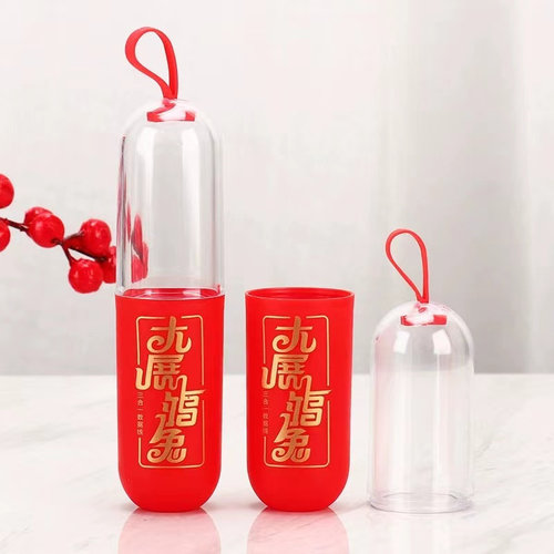 透明胶囊试管包装盒罐子3C数码中性简洁数据充电线通用订定制logo - 图0