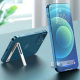 Metal mobile phone back sticker stand desktop folding portable mini invisible mobile phone holder universal gift custom logo