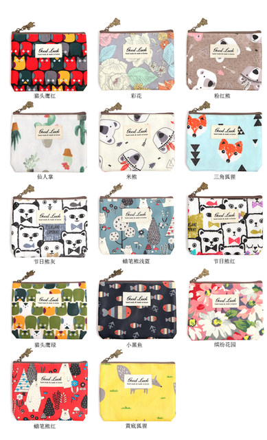 Korean Waterproof Yellow Duck Strawberry Size S Short Wallet