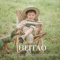 Naughty Kins Exterior View Fold Solid Wood Butterfly Chair Beech Wood Portable Camping Thickened Canvas Beach Chair