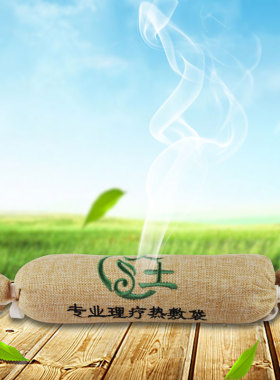 矿物盐包祛湿艾灸草保健热敷袋调理疗家用滚背经络粗盐spa颈椎枕