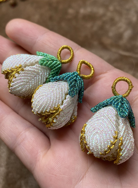 手工编织幻彩小粽子小草莓百搭可加饰品手链中国结diy配件挂坠