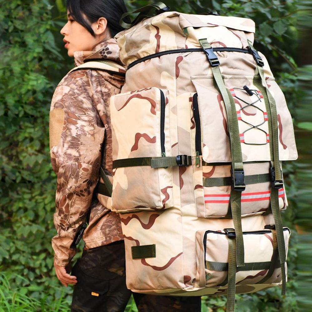 130升大容量户外旅行包旅游打工迷彩被子超大行李包双肩包登山包,淘宝优惠券,粉丝福利购,淘宝优惠卷
