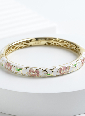 景泰蓝手镯铜胎复古女子掐丝珐琅