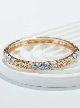 珐琅彩活扣时尚镀金复古百搭风