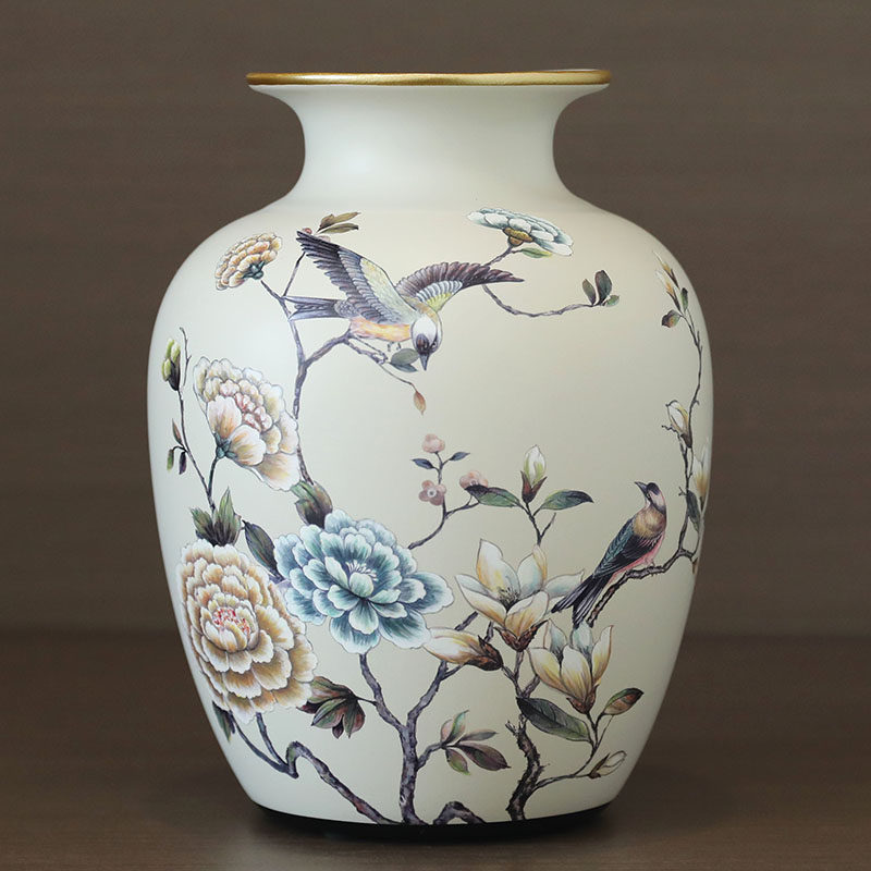 美式陶瓷花瓶新中式餐桌玄关茶几摆件现代简约欧式法式创意工艺品,淘宝优惠券,粉丝福利购,淘宝优惠卷