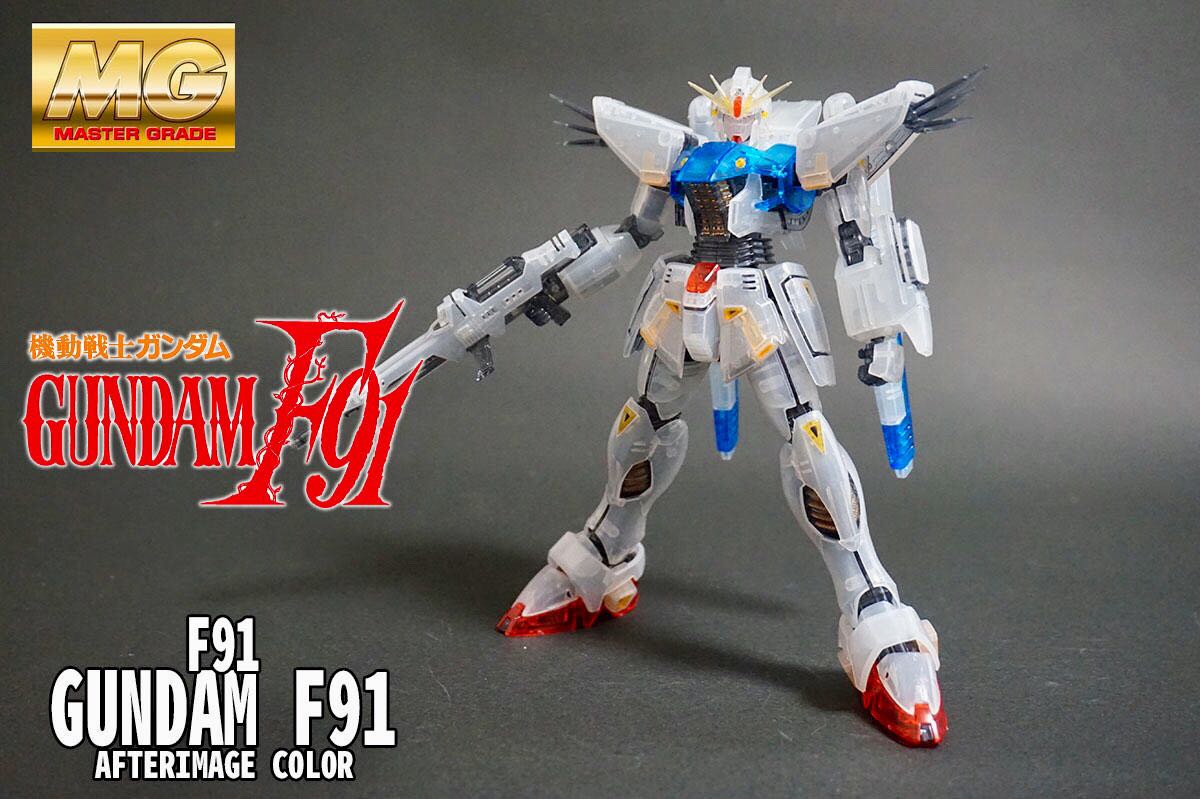 万代模型 PB 限定 MG 拼装 GUNDAM F91 高达 Ver 残影配色 彩透 - 图2