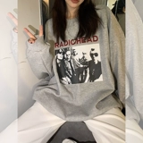 Цветная длинная демисезонная брендовая толстовка, в корейском стиле