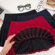 Tie bow polka dot high waist slimming skirt