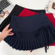 Tie bow polka dot high waist slimming skirt