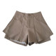 Ruffled high-waist slimming shorts and wide-leg pants