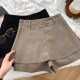 Ruffled high-waist slimming shorts and wide-leg pants