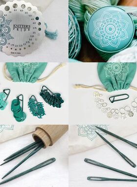 KnitPro记号扣密度尺量针器计数器DIY辅助编织工具配件