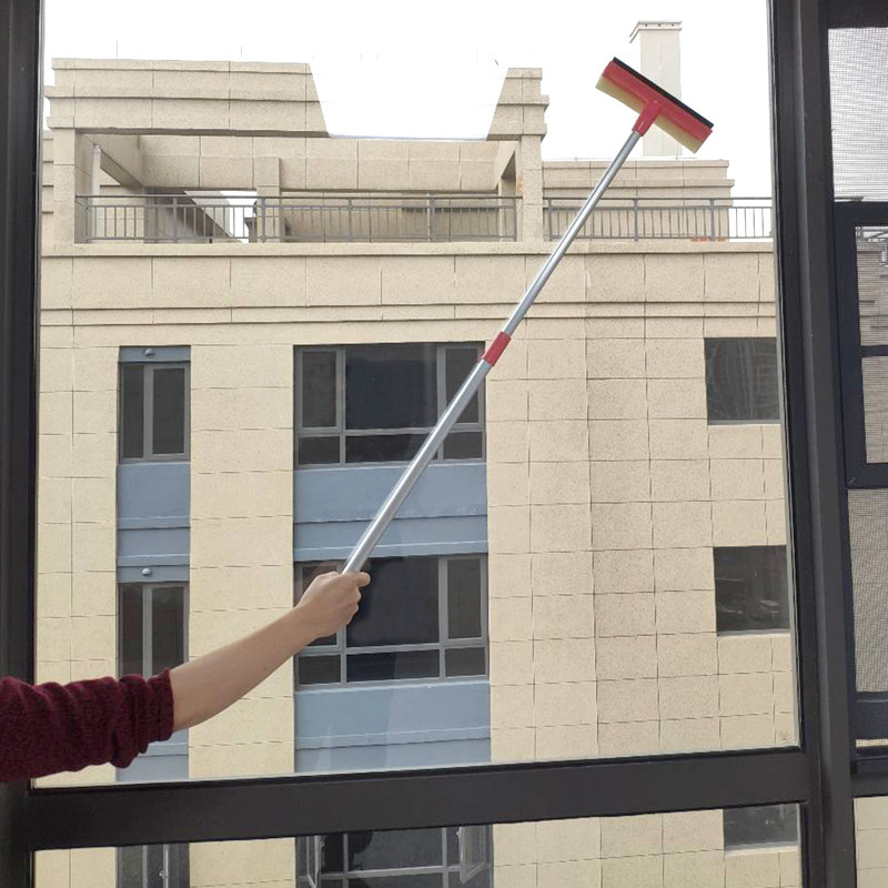 可伸缩手柄加长玻璃窗户刮水器海绵吸水玻璃清洁器家用双面擦窗器,淘宝优惠券,粉丝福利购,淘宝优惠卷