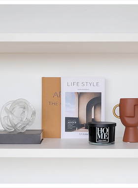 样板间简约软装创意工艺品蜡烛玻璃陶瓷摆件桌面家居饰品ZH3028